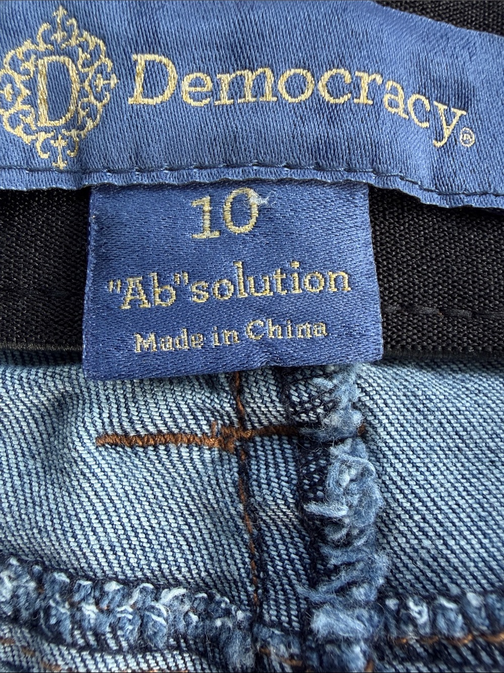 🔥 Democracy Absolution Bootcut Jeans Size 10 Light Wash Stretch Denim - Picture 5 of 7